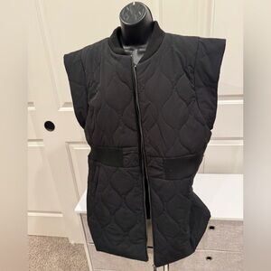 Elegant Black Quilted Women's Vest